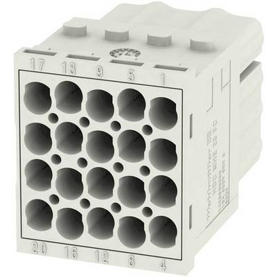 Elektrický svorkovnicový blok s 20 číslovanými pripojeniami v dvoch radoch. Povrch má drážky pre jednoduché pripojenie.