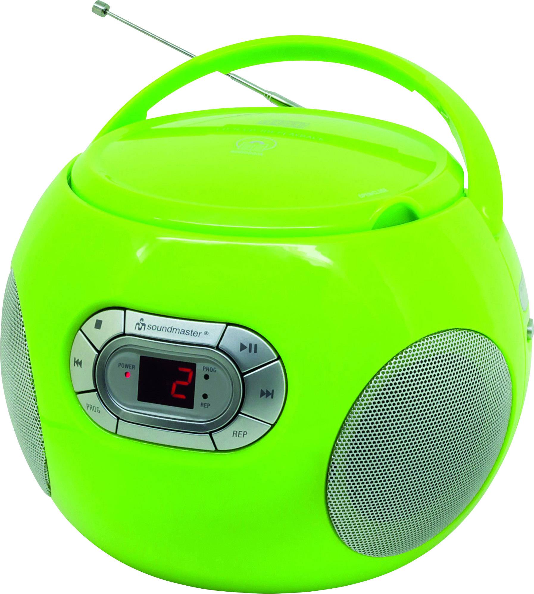 soundmaster SCD2120GR Radio CD FM AUX, CD Verde