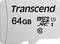 Pamäťová karta Transcend 64GB microSDXC UHS-I triedy 10, určená pre rozšírené požiadavky na úložisko v elektronických zariadeniach.