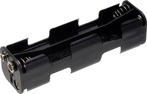 TRU COMPONENTS BH-382B batériový držák 8x mignon (AA) tlačidlové pripojenie