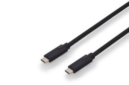 Dva čierne USB-C káble so zástrčkami.
