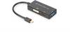 Digitus AV konvertor AK-340419-002-S [Mini-DisplayPort - HDMI, DVI, VGA] 3840 x 2160 Pixel