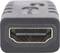 Detailný záber konektora HDMI na čiernom káblovom adaptéri.