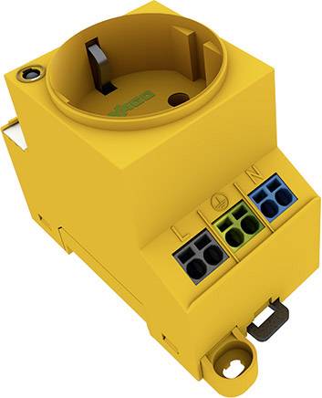 Contactdoos voor schakelkast WAGO 709-582 Geel (l x b x h) 84.70 x 44.80 x 62.40 mm afbeelding