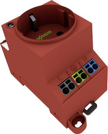 Contactdoos voor schakelkast WAGO 709-583 Rood (l x b x h) 84.70 x 44.80 x 62.40 mm afbeelding