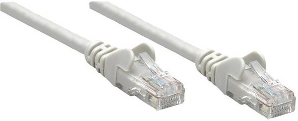 Intellinet 317092 RJ45 sieťové káble, prepojovacie káble CAT 6A S/FTP 0.50 m sivá jednoduché tienenie, kompletné tienenie, bez halogénov 1 ks