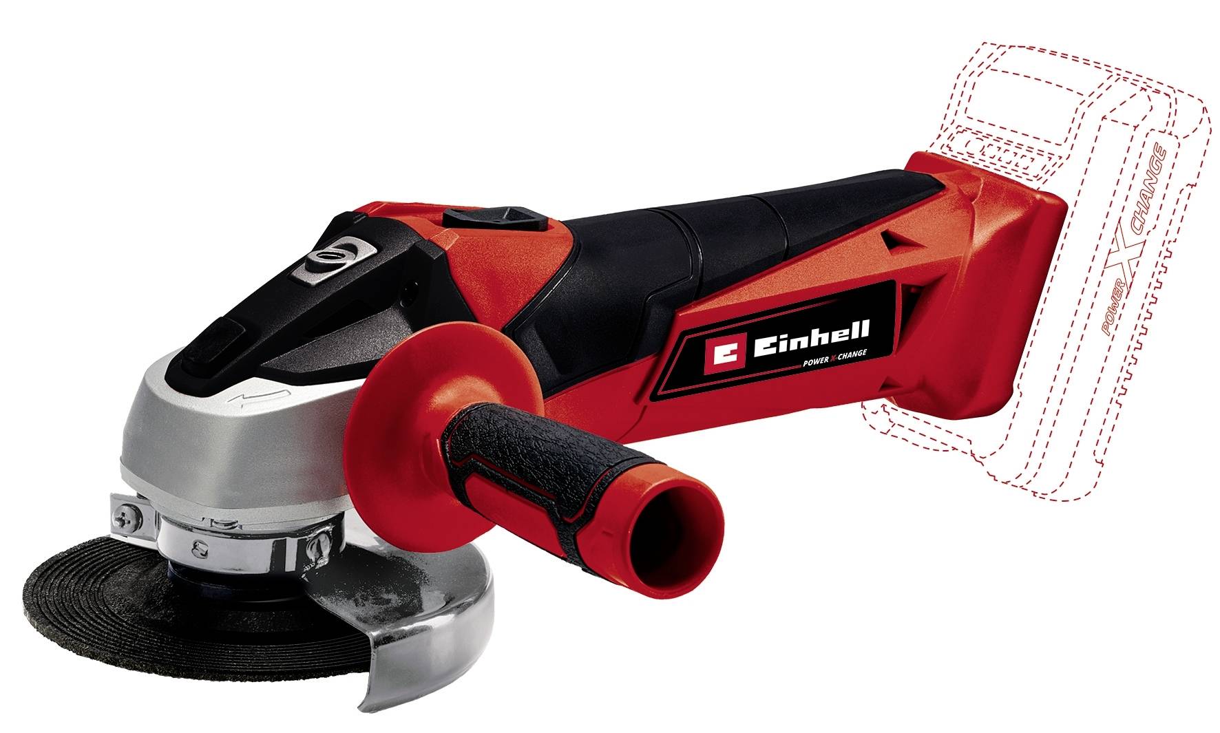 Einhell TC-AG 18/115 Li-Solo Power-X-Change 4431130 Vinkelslip batteridriven 115 mm exkl. batteri/laddare, Utan laddare 18 V