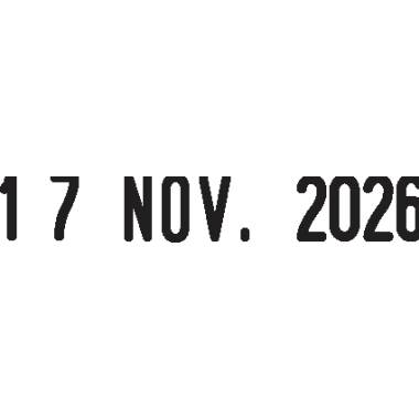 Obrázok zobrazuje vytlačený dátum '17. NOV. 2026'.
