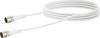 Schwaiger anténny, SAT prepojovací kábel [1x F rýchla zástrčka - 1x F rýchla zástrčka] 3.00 m 10 dB štvoržilový tienený biela