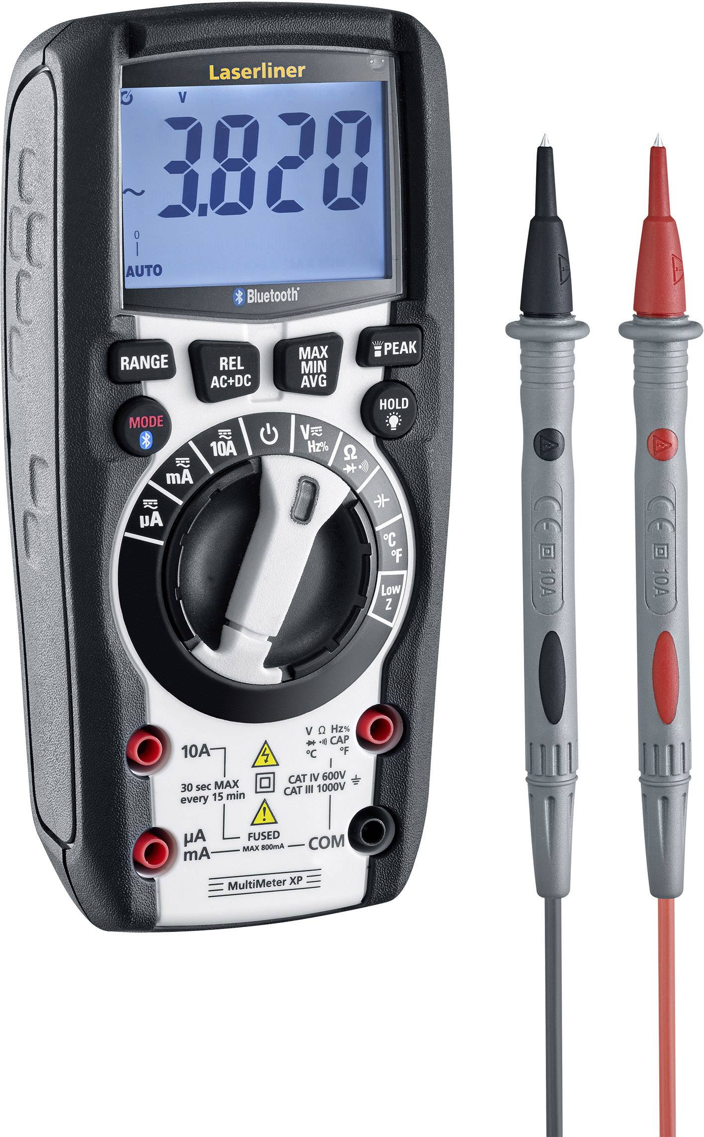 Laserliner MultiMeter XP Multimetro portatile digitale CAT III 1000 V, CAT IV 600 V Display (Counts): 6000