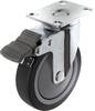 TOOLCRAFT TO-5137920 Otočné koliesko s parkovacou brzdou a vrchnou doskou 100 mm TPR Nosnosť (max.): 65 kg