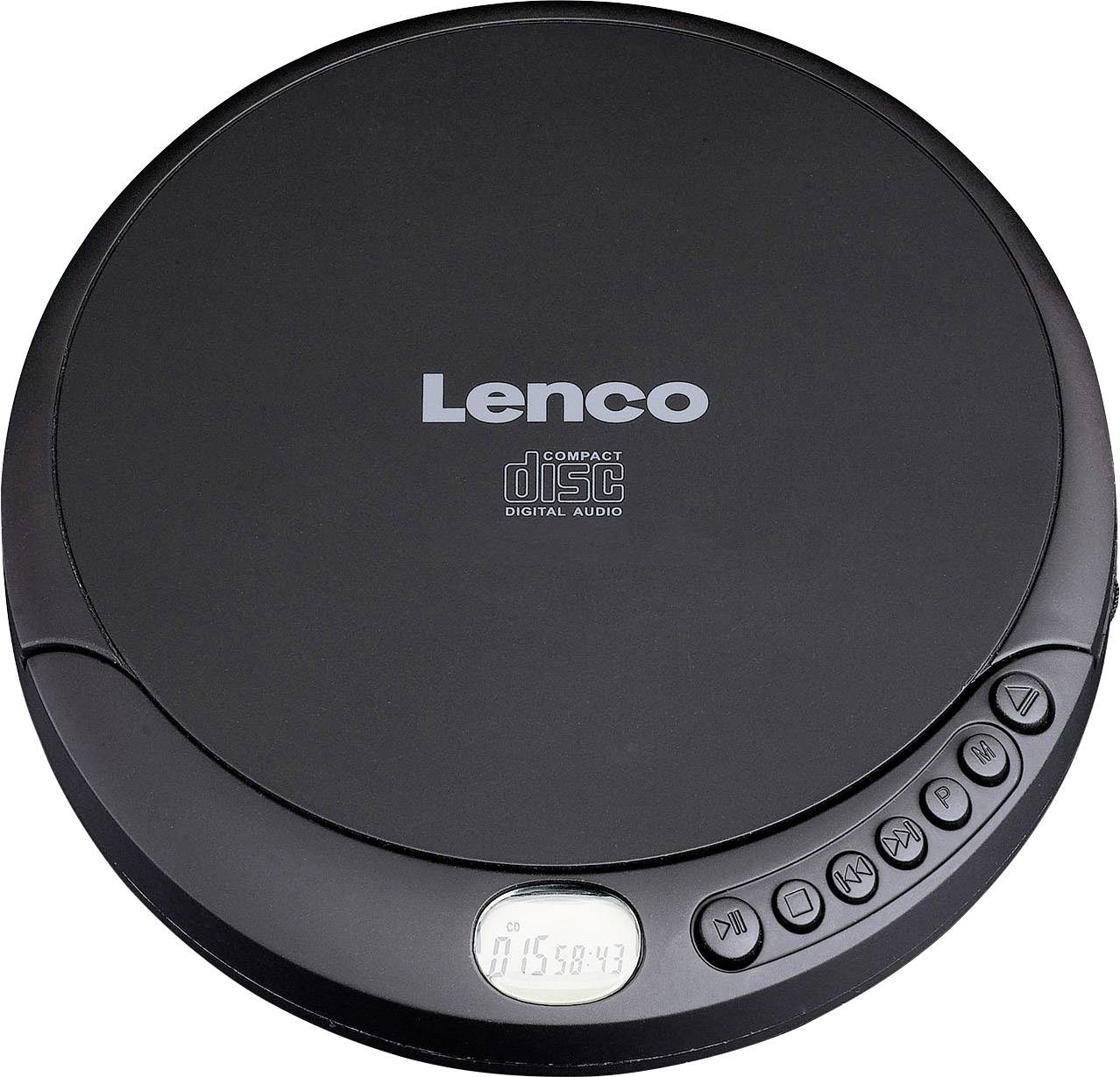 Lenco CD-010 Lettore CD portatile CD, CD-RW, CD-R Funzione di carica della batteria Nero