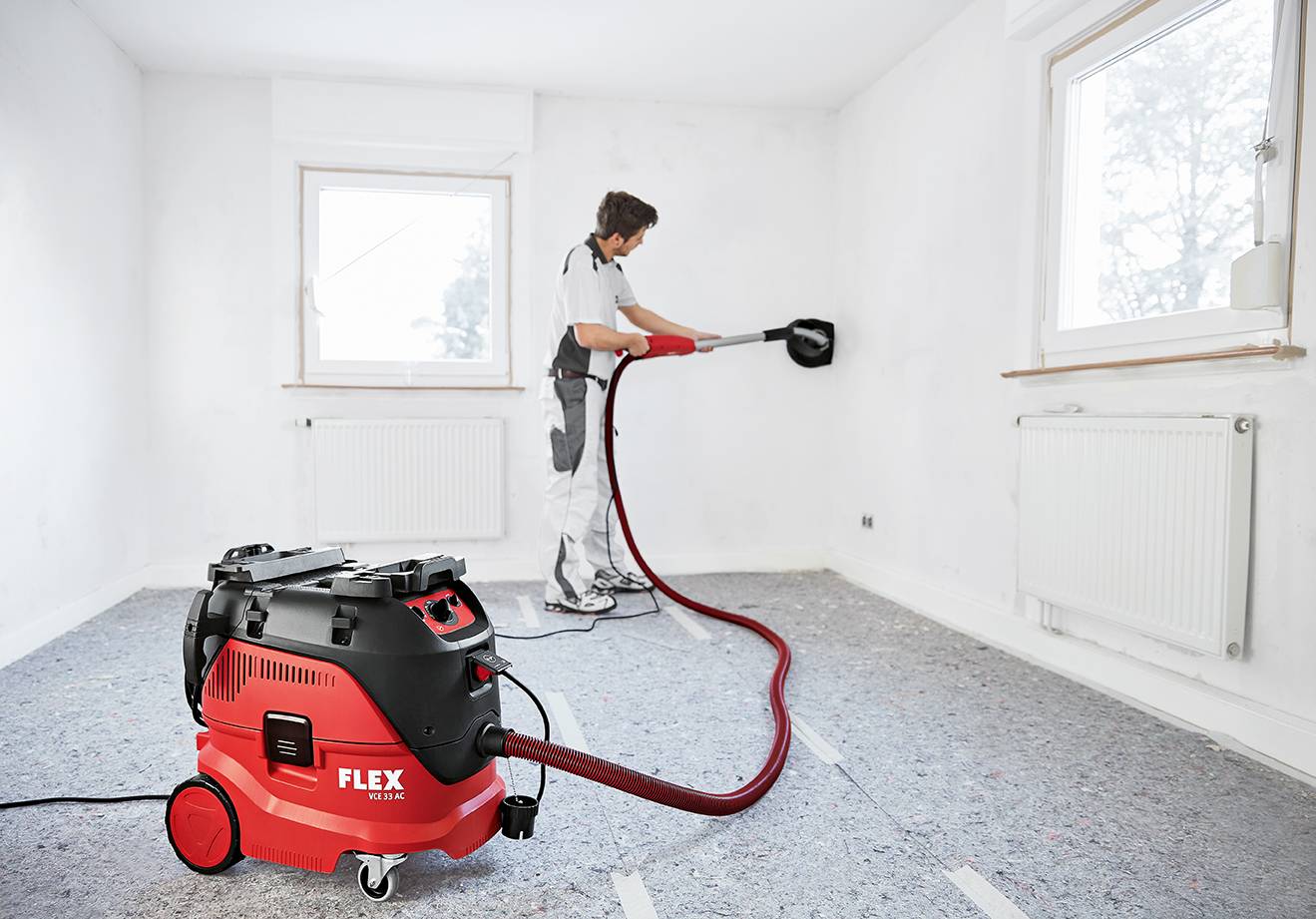 Flex VCE 33 M AC 444138 mokrý / suchý vysávač 30 l automatické čistenie filtra, prachová trieda M certifikované-2