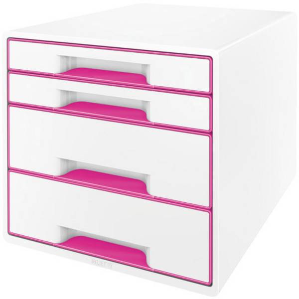 Leitz WOW Cube 5213 5213-20-23 box so zásuvkami biela 4 x DIN A4 Počet zásuviek: 4