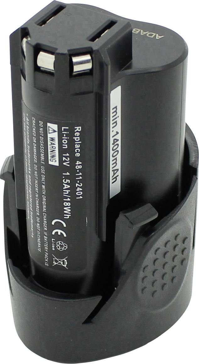 Beltrona MIL90621321 Værktøjsbatteri Erstatter original-batteri Milwaukee CB12 12 V 1500 mAh Litium