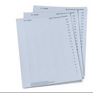 Siemens 6ES71936LA100AA0 6ES7193-6LA10-0AA0 Etichette PLC