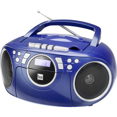 Dual P 70 CD-rádio FM AUX, CD, kazeta   modrá