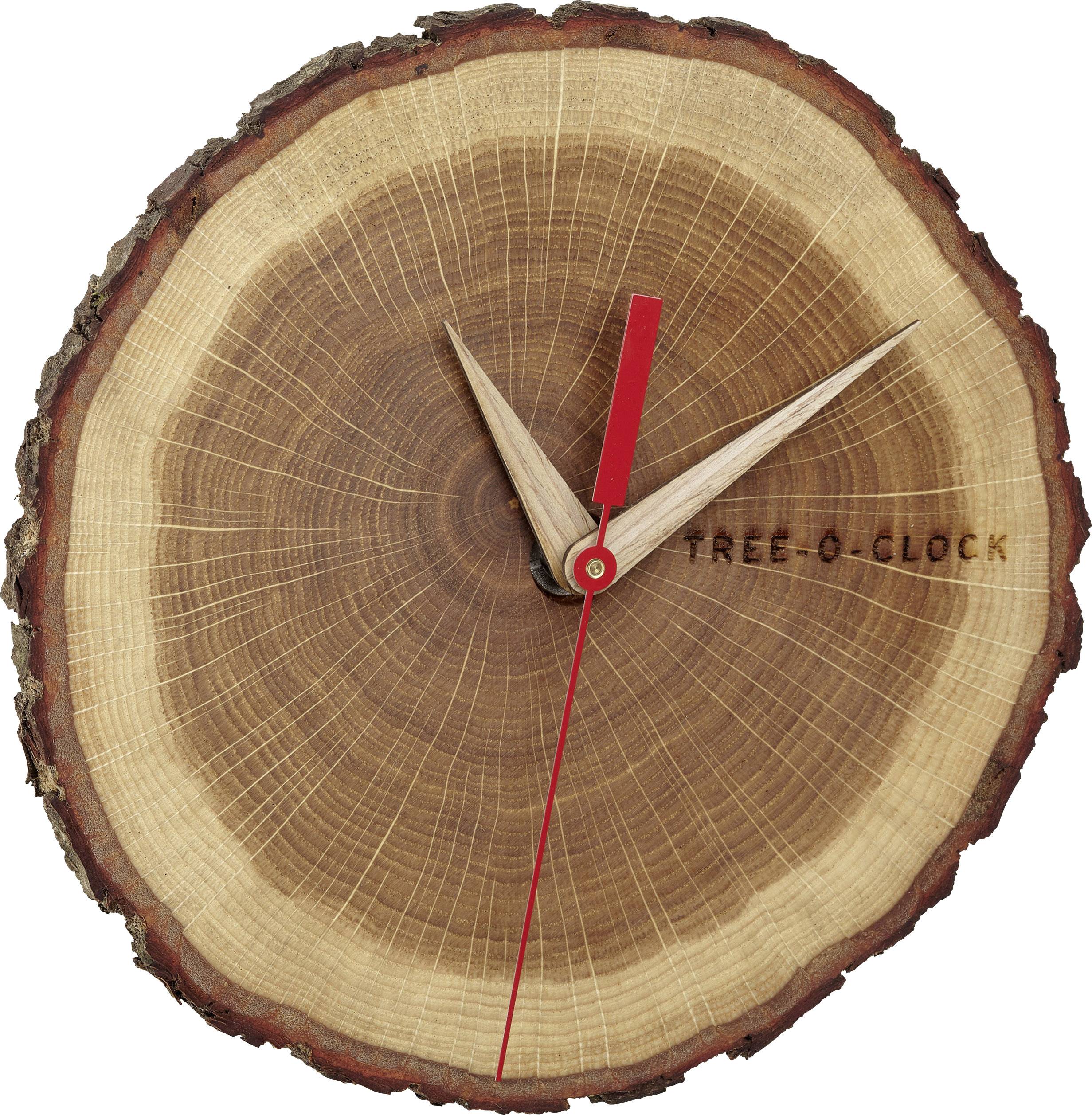 TFA Dostmann 60.3046.08 Quarzo Orologio da parete 172 mm x 180 mm x 40 mm Quercia, Legno In vero legno