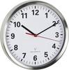 TFA Dostmann 60.3529.02 DCF nástenné hodiny 22 cm x 45 mm hliník tiché hodiny (bez tikanie), funkcia úspory energie