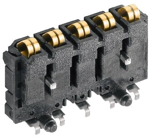 Weidmüller SR-SMD 4.50/05/90LFM 3.2AU BK BX kontaktný blok pre zbernice Počet kontaktov 5 Počet pólov 5 78 ks