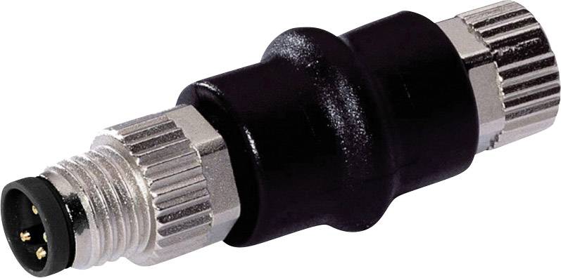 Čierny a strieborný viacpólový konektor, pravdepodobne určený pre priemyselné alebo elektronické aplikácie.