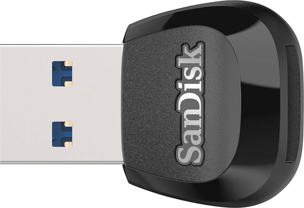 Čierny USB kľúč so štítkom 'SanDisk' na kryte. USB port je viditeľný.