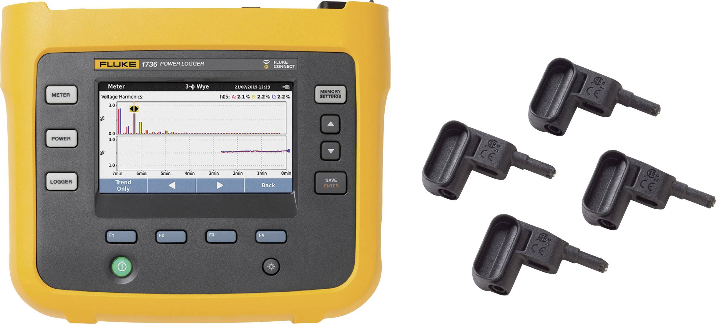 Fluke 1736/EUS-GOLD Analizzatore di rete 3 fasi con funzione logger