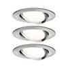 Paulmann 93429 Nova vstavané svietidlo sada 3 ks LED GU10 19.5 W železo (kartáčovamé)