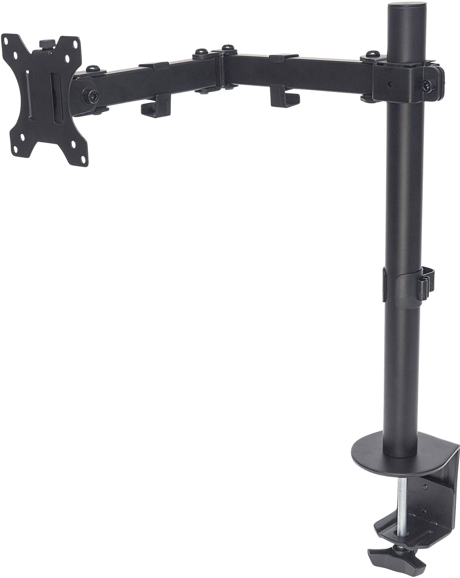 Manhattan 461542 1 parte Supporto da tavolo per monitor 33,0 cm (13) - 81,3 cm (32) Nero Regolabile in altezza, Inclinabile, Girevole