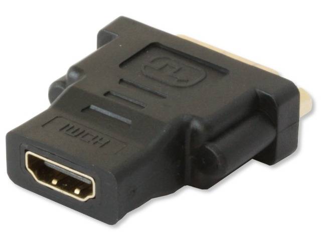 TECHly IADAP-HDMI-644 HDMI / DVI adaptér [1x HDMI zásuvka - 1x DVI zásuvka 24+1-pólová] čierna 0 mm-2