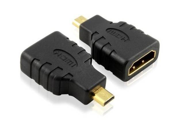 TECHly IADAP-HDMI-MD HDMI adaptér [1x HDMI zástrčka D Micro - 1x HDMI zásuvka] čierna 0 mm-1