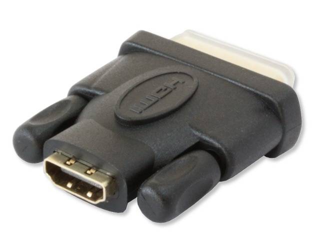TECHly IADAP-DVI-HDMI-F DVI / HDMI adaptér [1x DVI zástrčka 24+1-pólová - 1x HDMI zásuvka] čierna 0 mm-2