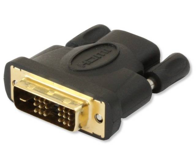 TECHly IADAP-HDMI-651 HDMI / DVI adaptér [1x HDMI zástrčka - 1x DVI zástrčka 18+1-pólová] čierna 0 mm-0
