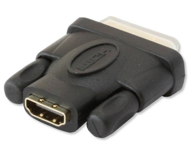 TECHly IADAP-HDMI-651 HDMI / DVI adaptér [1x HDMI zástrčka - 1x DVI zástrčka 18+1-pólová] čierna 0 mm-2