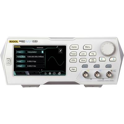 Rigol DG821 Arbitrárny generátor funkcií 25 MHz (max) 1-kanálový arbitrárne, trojuholník, lorenzova krivka, pulz, šum, o