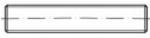 Galvanicky pozinkované závitové skrutky DIN 976-1 z ocele B s kužeľovými hrotmi. Rozmery: BM 16 x 400