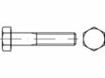 ISO 4014 8.8 pozinkované šesťhranné skrutky s stopkou Rozmery: M 4 x 70