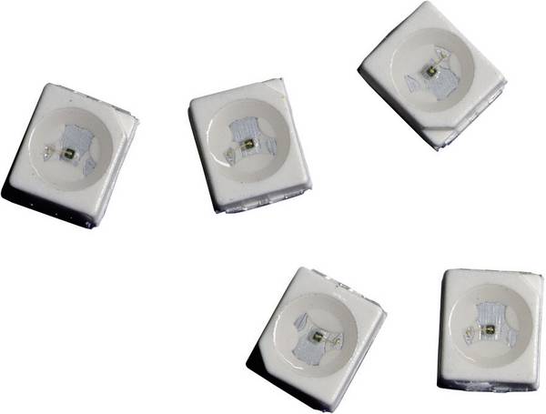 Broadcom HSMA-A101-S00J1 SMD LED PLCC2 jantárová 220 mcd 120 ° 20 mA 1.9 V Tape cut