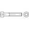 Technický výkres zobrazuje šesťhrannú skrutku z bočného a horného pohľadu.