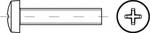 ISO 7045 4.8 Z pozinkované skrutky s plochou hlavou s krížovým vybraním Pozidriv Z Rozmery: M 5 x 70 -Z