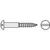 TOOLCRAFT TO-5446599 polkruhové skrutky do dreva 2.5 mm 25 mm drážka DIN 96 mosaz 500 ks