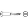 TOOLCRAFT TO-5446602 polkruhové skrutky do dreva 3 mm 8 mm drážka DIN 96 mosaz 200 ks
