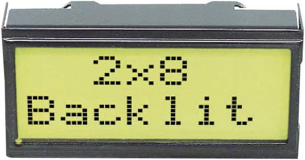 DISPLAY VISIONS LCD displej čierna žltozelená (š x v x h) 40 x 20 x 10.8 mm EADIPS082-HNLED