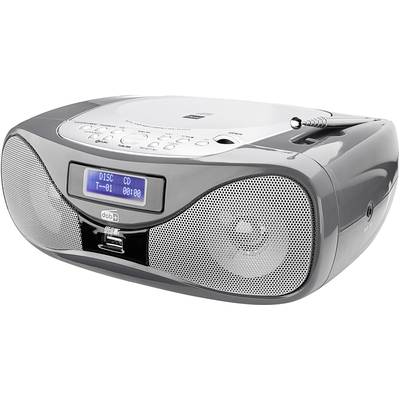 Dual DAB-P 160 CD-rádio FM AUX, CD, USB   sivá