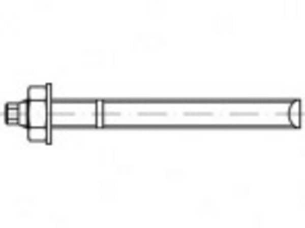 UPAT R 88722 kotviaca tyč 250 mm 12 mm 887229400120250 10 ks