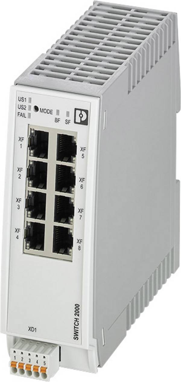 Phoenix Contact FL SWITCH 2308 PN priemyselný ethernetový switch