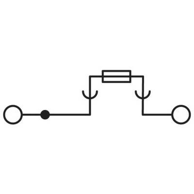 Elektrický schematický symbol s dvoma spínačmi, uzavretou slučkou a odporom. Schéma elektrického obvodu.