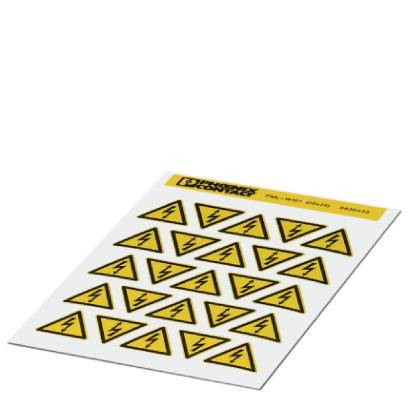Phoenix Contact 0830433 Segnale di pericolo Attenzione Pellicola adesiva 25 mm DIN 61010-1 5 pz.