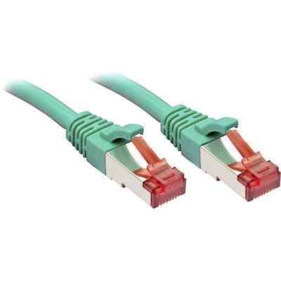 Dva zelené ethernetové káble s červenými konektormi, vhodné pre sieťové pripojenia.