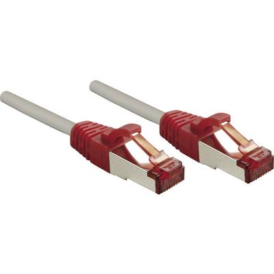 Dva červené ethernetové sieťové káble s RJ45 konektormi na bielom pozadí.